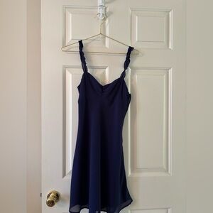 Simple Urban Outfitters Navy Blue Mini Dress